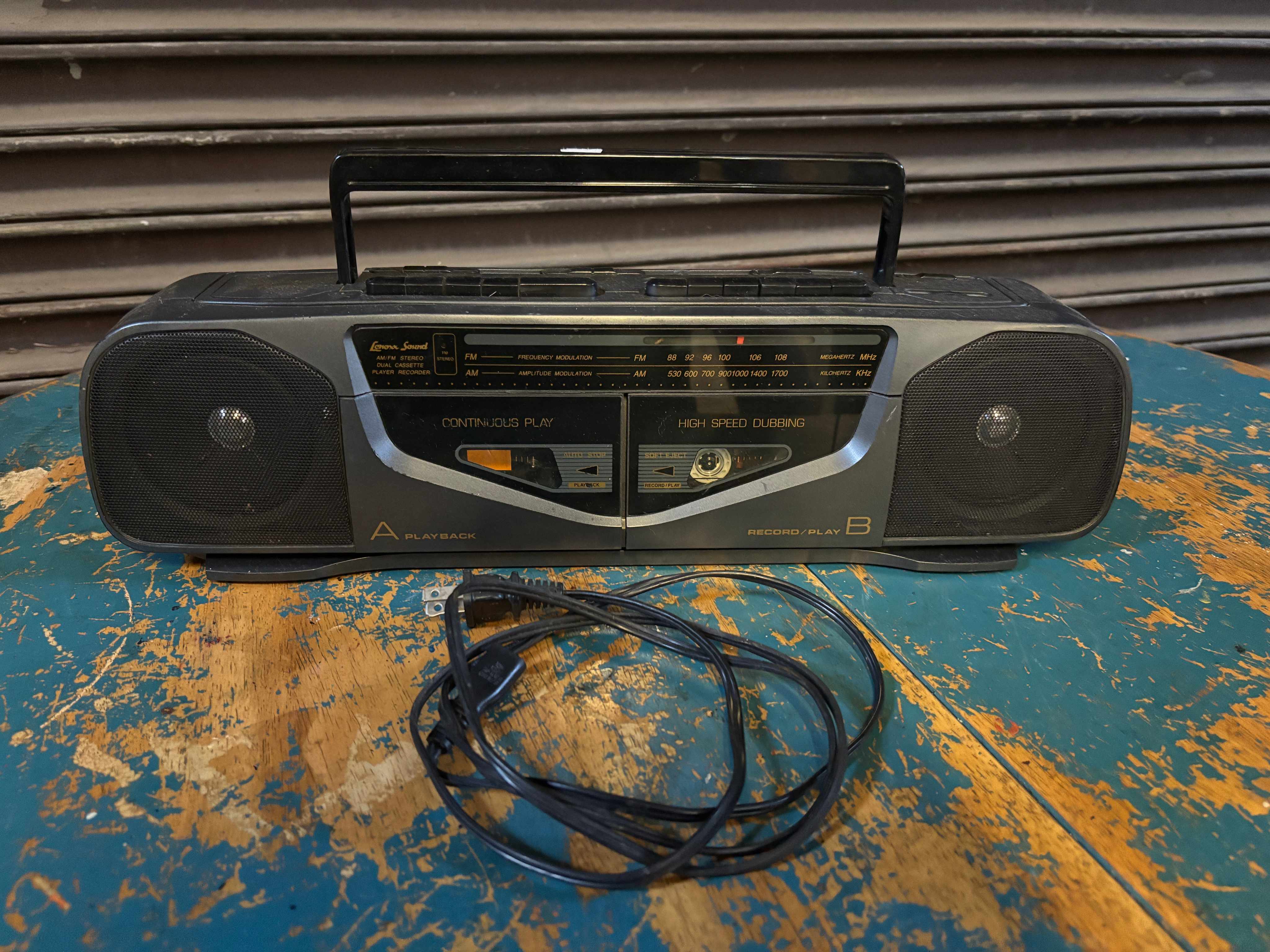 Boombox Cassette Player